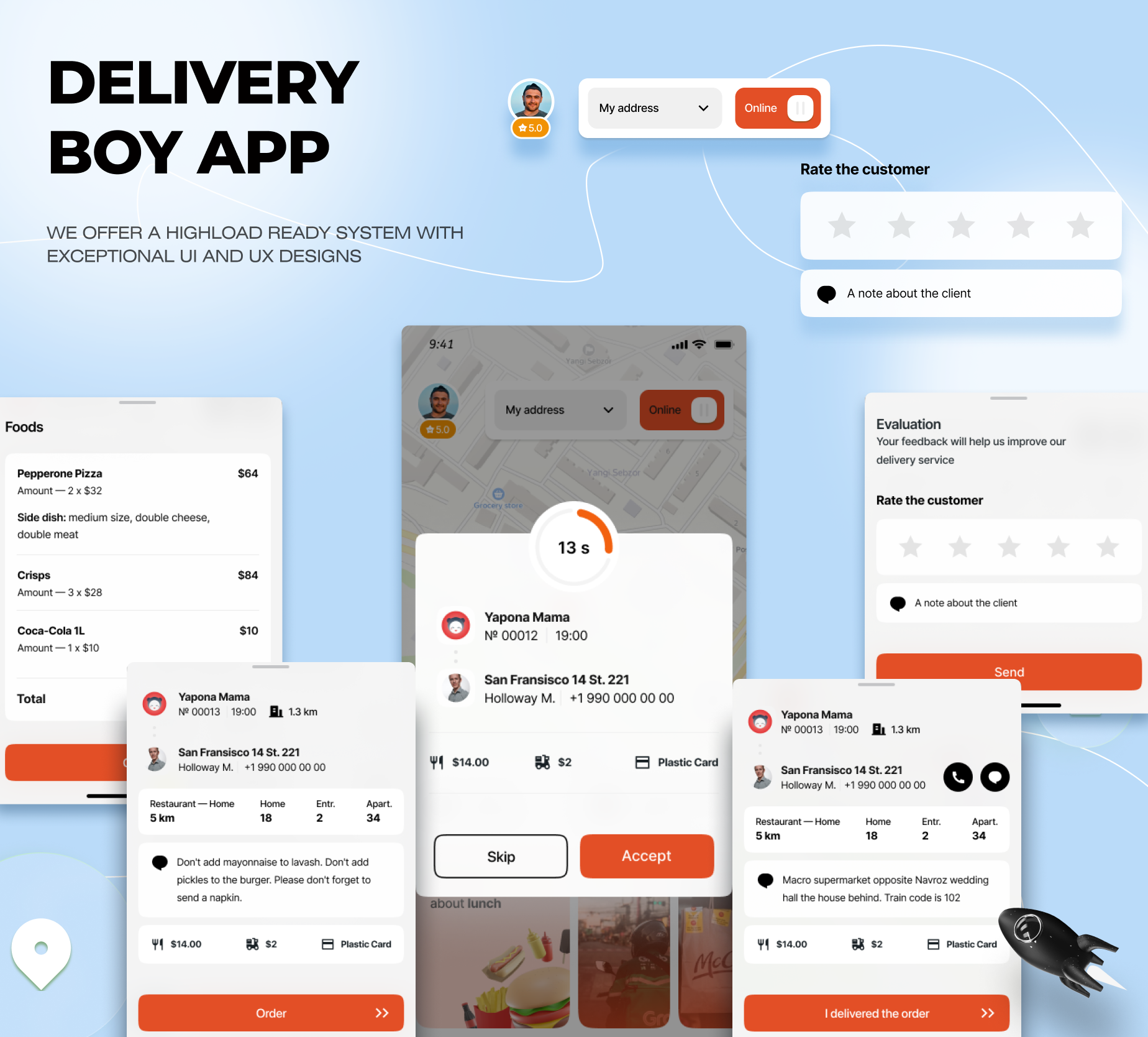 Uzmart - Delivery man app