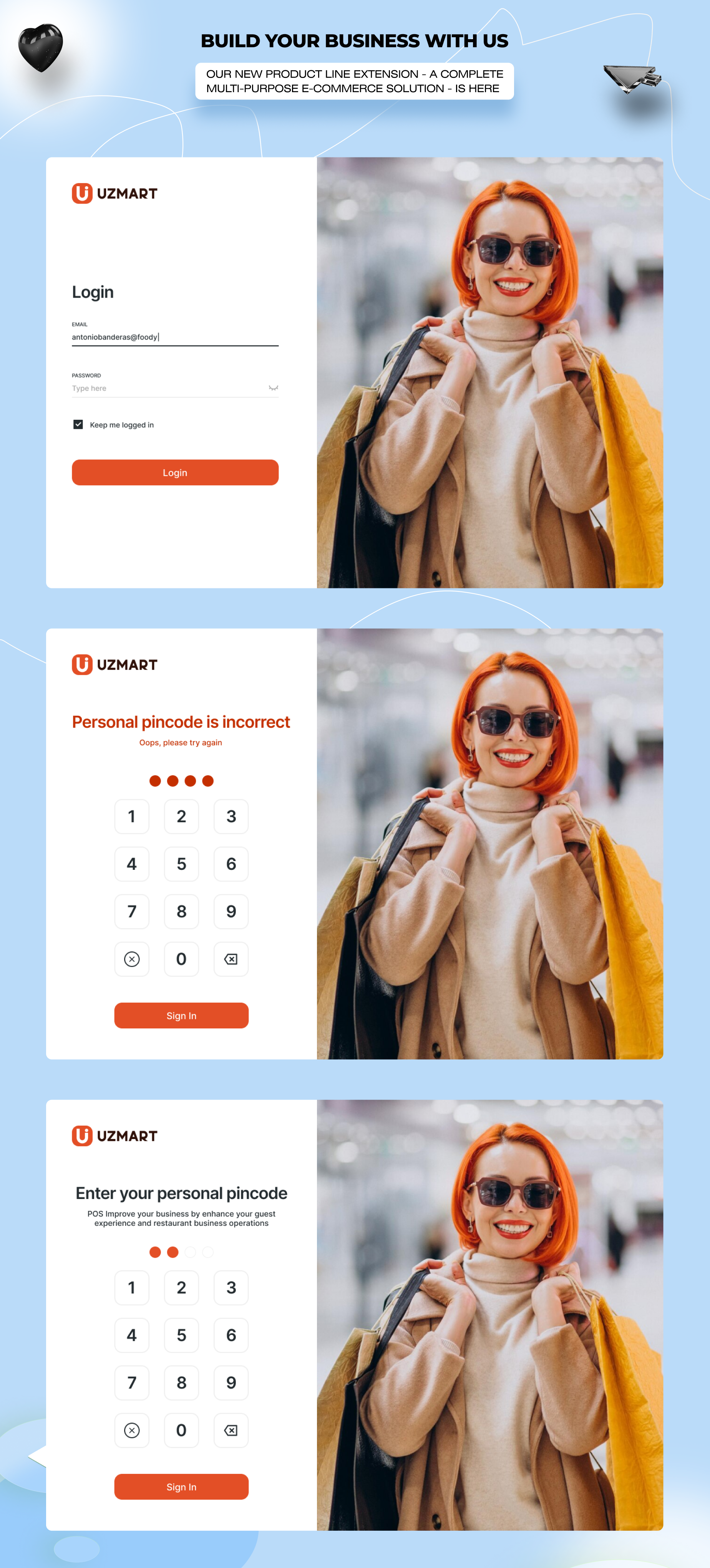 Uzmart POS + Order Managment  (iOS, Android, Desktop)